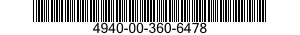 4940-00-360-6478  4940003606478 003606478