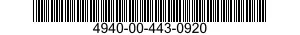4940-00-443-0920  4940004430920 004430920