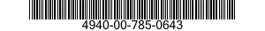 4940-00-785-0643  4940007850643 007850643