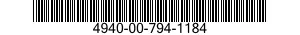 4940-00-794-1184  4940007941184 007941184