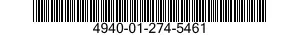 4940-01-274-5461 SHOP EQUIPMENT,INSTRUMENT 4940012745461 012745461