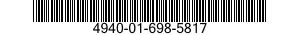 4940-01-698-5817 SHOP EQUIPMENT,STORAGE RACK AND WORK TABLE 4940016985817 016985817