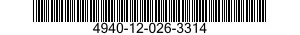4940-12-026-3314  4940120263314 120263314