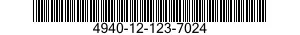 4940-12-123-7024  4940121237024 121237024