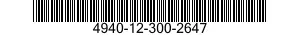 4940-12-300-2647  4940123002647 123002647