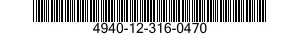 4940-12-316-0470 INSTALLATION KIT,SHOP EQUIPMENT 4940123160470 123160470