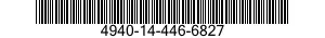 4940-14-446-6827 ADAPTER,TEST 4940144466827 144466827