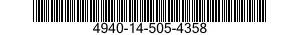 4940-14-505-4358 FIXTURE,TEST,MECHANICAL EQUIPMENT 4940145054358 145054358