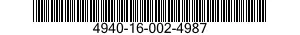 4940-16-002-4987 SHOP EQUIPMENT,CONTACT MAINTENANCE 4940160024987 160024987