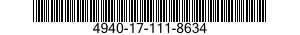 4940-17-111-8634 BAK, ONDERDELEN 4940171118634 171118634