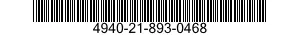 4940-21-893-0468 BLAST CLEANING CABINET 4940218930468 218930468