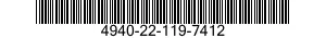 4940-22-119-7412 CLEANER,PRESSURE,SOLVENT-WATER 4940221197412 221197412