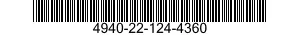 4940-22-124-4360 CHARGING AND PURGIN 4940221244360 221244360