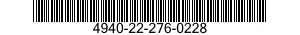 4940-22-276-0228  4940222760228 222760228