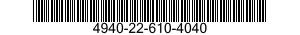 4940-22-610-4040  4940226104040 226104040