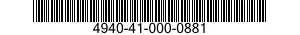 4940-41-000-0881 TABLE MAT,WORK STATION 4940410000881 410000881