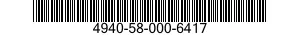 4940-58-000-6417 CLEANER,ULTRASONIC 4940580006417 580006417