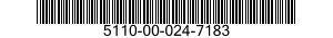 5110-00-024-7183 BLADE SET,ADJUSTABL 5110000247183 000247183