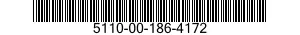5110-00-186-4172  5110001864172 001864172