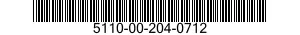 5110-00-204-0712  5110002040712 002040712