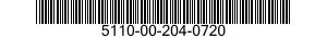 5110-00-204-0720 FILE,HAND 5110002040720 002040720