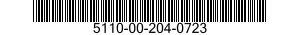 5110-00-204-0723 FILE,HAND 5110002040723 002040723