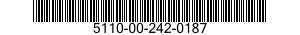 5110-00-242-0187 FILE,HAND 5110002420187 002420187