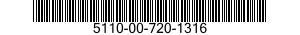 5110-00-720-1316  5110007201316 007201316