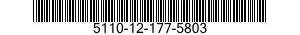 5110-12-177-5803 PUNCH,CUTTING,RECTANGULAR 5110121775803 121775803