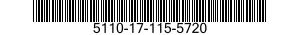 5110-17-115-5720 AX,SINGLE BIT 5110171155720 171155720