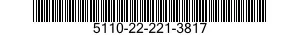 5110-22-221-3817 FILE,HAND 5110222213817 222213817