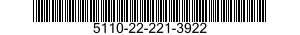 5110-22-221-3922 FILE,HAND 5110222213922 222213922