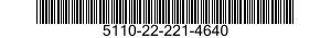 5110-22-221-4640 PUNCH,CUTTING,DOUBLE BOW 5110222214640 222214640
