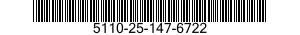 5110-25-147-6722 CHISEL,POWER HAMMER 5110251476722 251476722
