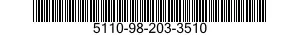 5110-98-203-3510 CLEANING TOOL,GLOW PLUG HOLE 5110982033510 982033510