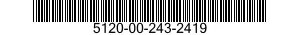 5120-00-243-2419 BAR,SOCKET WRENCH HANDLE 5120002432419 002432419