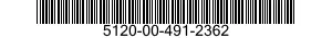 5120-00-491-2362  5120004912362 004912362