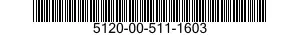 5120-00-511-1603  5120005111603 005111603