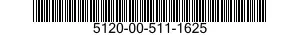 5120-00-511-1625  5120005111625 005111625