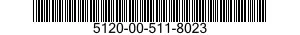 5120-00-511-8023 KEY,SOCKET HEAD SCREW 5120005118023 005118023