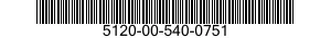 5120-00-540-0751  5120005400751 005400751