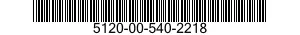 5120-00-540-2218  5120005402218 005402218