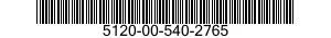 5120-00-540-2765  5120005402765 005402765