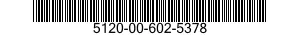 5120-00-602-5378  5120006025378 006025378