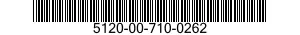 5120-00-710-0262  5120007100262 007100262