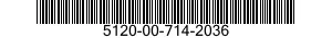 5120-00-714-2036  5120007142036 007142036
