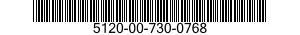 5120-00-730-0768  5120007300768 007300768