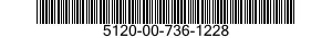 5120-00-736-1228  5120007361228 007361228