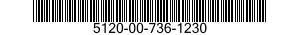 5120-00-736-1230  5120007361230 007361230