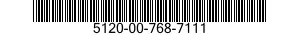 5120-00-768-7111  5120007687111 007687111
